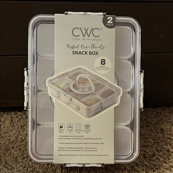 CWC Clear Snack Box - 2 Piece Set - Picture 1 of 3